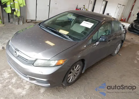 2012 Honda Civic Ex z USA, uszkodzony, nr VIN 19XFB2F86CE107093